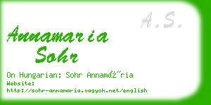 annamaria sohr business card